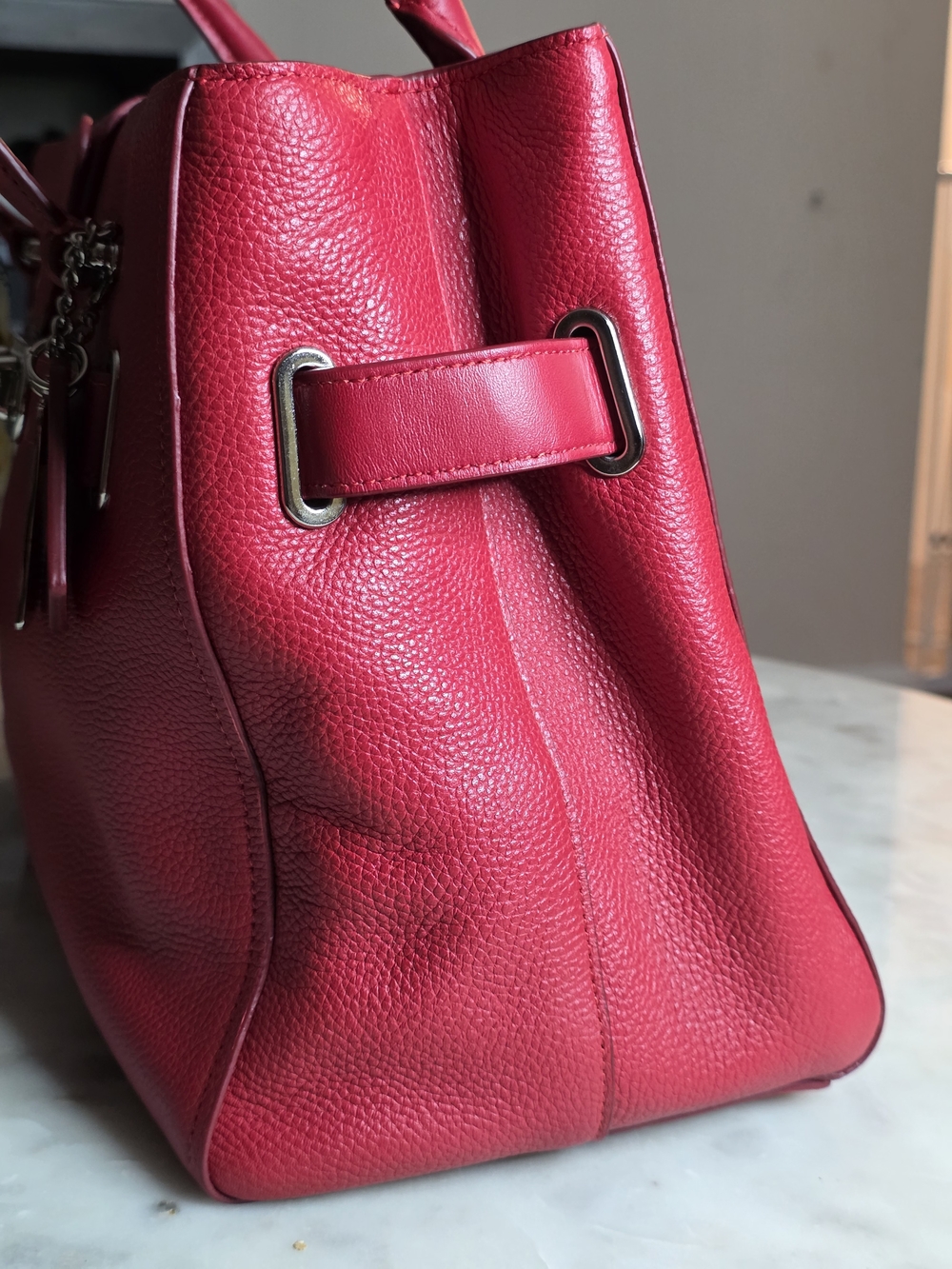 Authentic Coach Red Swagger Caryall With Dustbag & Cards - Picture 3 of 16